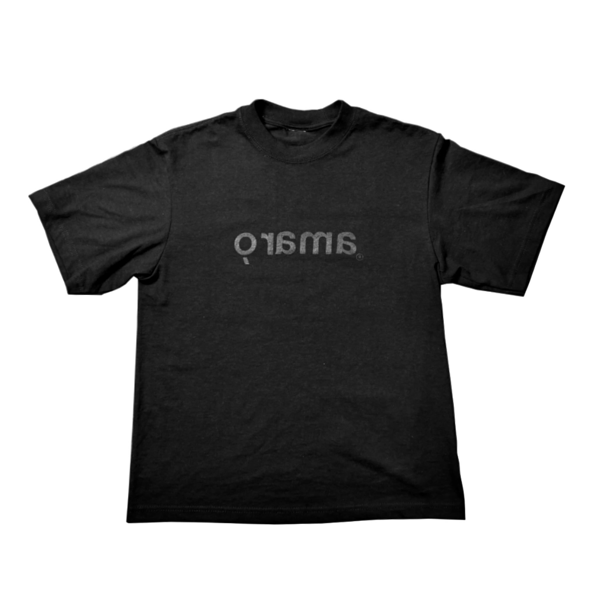 BLACK/BLACK LOGO TEE
