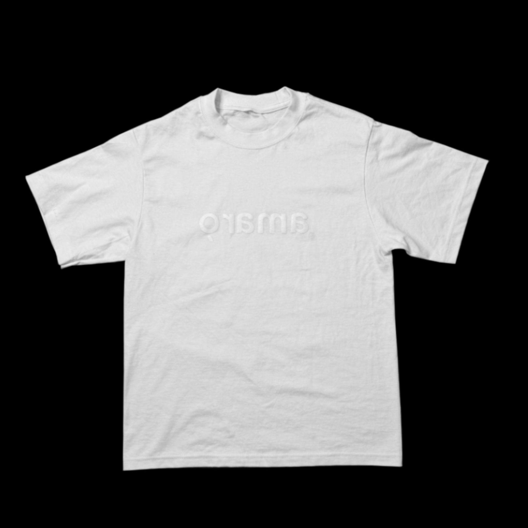 WHITE/WHITE LOGO TEE